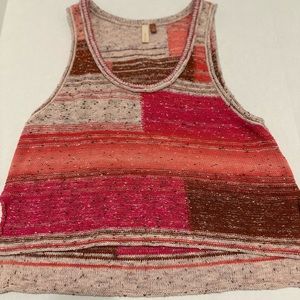 Anthropologie sweater tank top / high-low crop